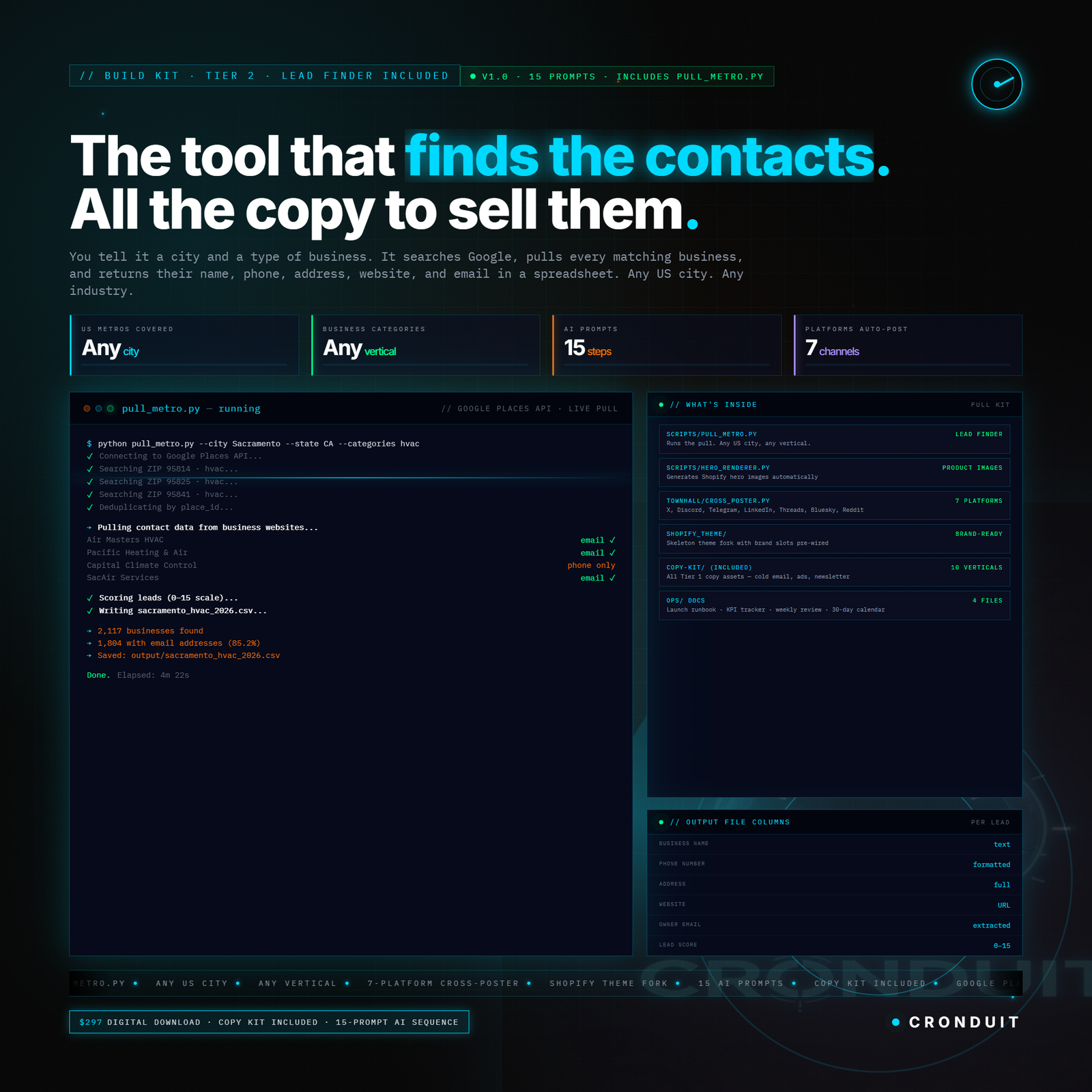 Build Kit — Automatically Find Local Businesses to Sell + All the Copy
